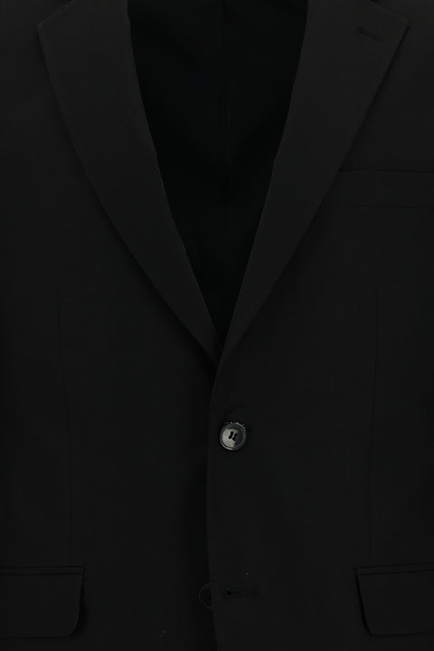 Black 4-Drop Relaxed Fit Suit