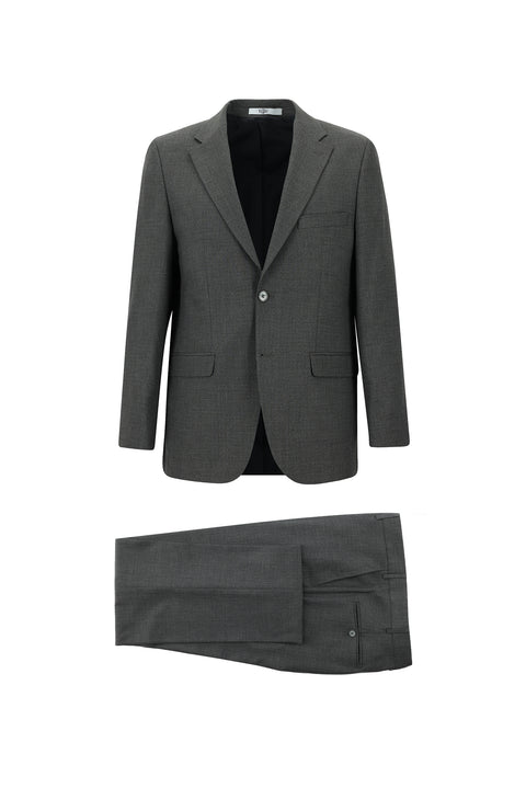 Dark Gray 6-Drop Regular Fit Standard Cut Suit