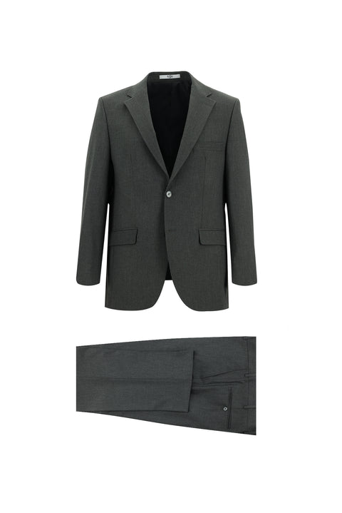 Medium Gray 6-Drop Regular Fit Standard Cut Suit