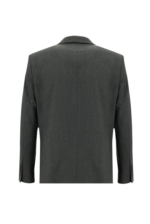 Medium Gray 4-Drop Relaxed Fit Suit