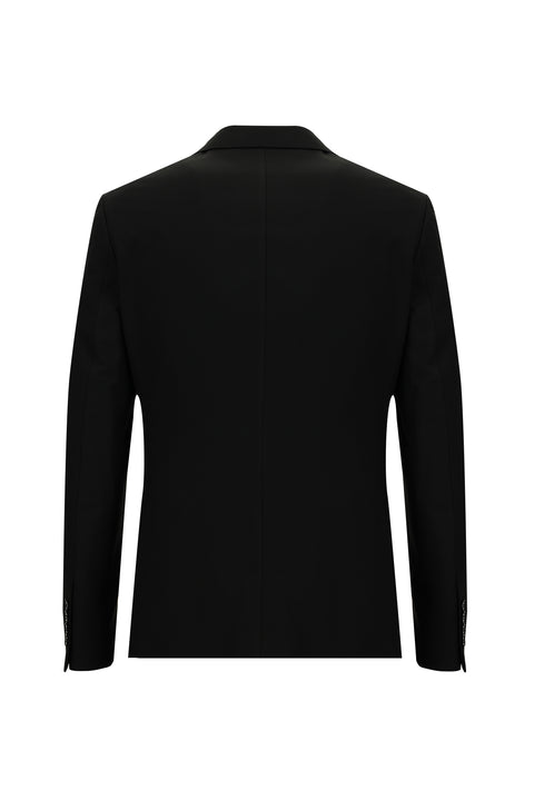 Black 7 Drop Slim Fit Suit with Vest