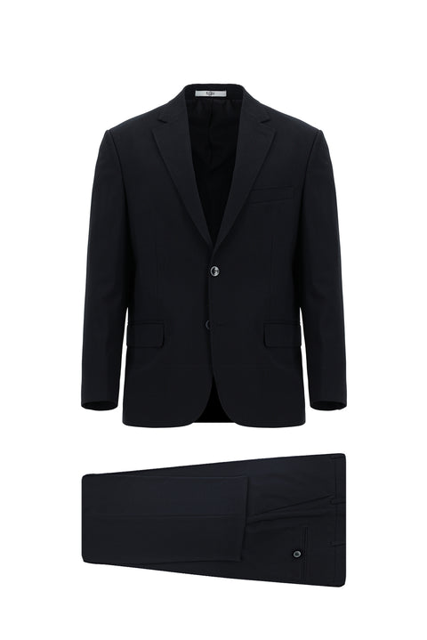 Dark Navy 6 Drop Regular Fit Standard Cut Wool Suit