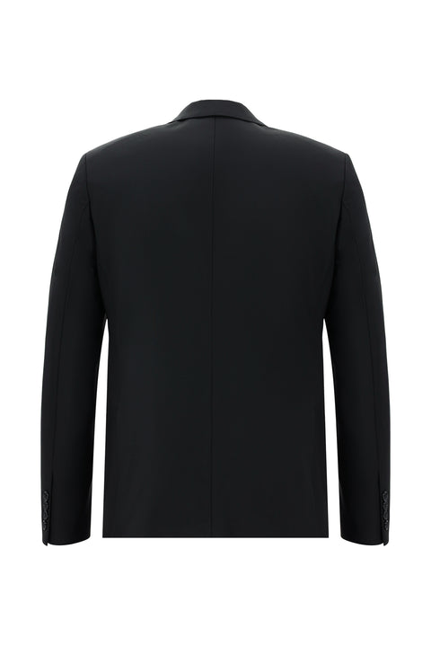 Black 7 Drop Slim Fit Narrow Cut Wool Suit