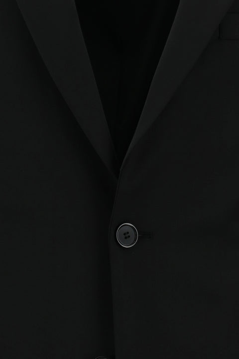 Black 7 Drop Slim Fit Narrow Cut Wool Suit