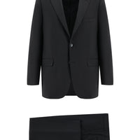 Black 7 Drop Slim Fit Narrow Cut Wool Suit