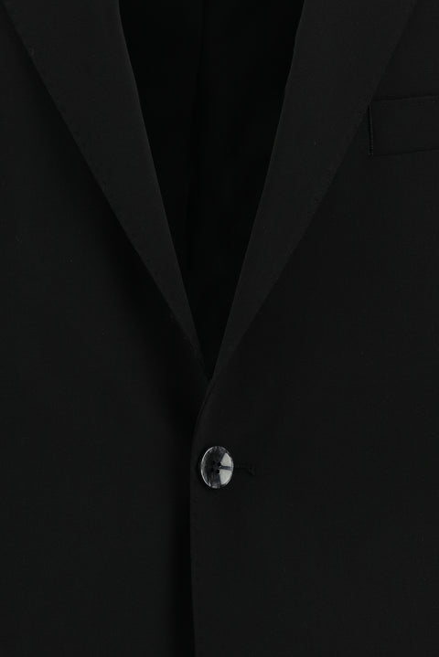 Black 7 Drop Slim Fit Narrow Cut Wool Suit