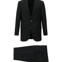 Black 7 Drop Slim Fit Narrow Cut Wool Suit
