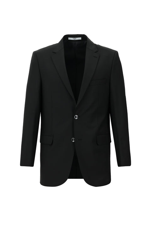 Black 7 Drop Slim Fit Narrow Cut Wool Suit