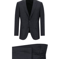 Marengo 6 Drop Regular Fit Standard Cut Elastic Waist Drawstring Patterned Suit