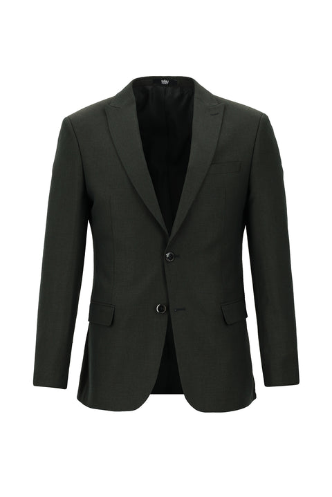 Orta Haki 7 Drop Super Slim Fit Eksra Dar Kesim Takım Elbise