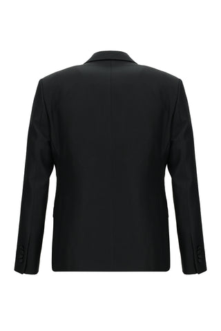  Siyah 7 Drop Slim Fit Dar Kesim Mono Yaka Yelekli Smokin & Damatlık
