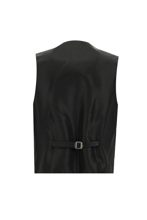 Black 7 Drop Slim Fit Narrow Cut Shawl Collar Vest Tuxedo & Groom Suit