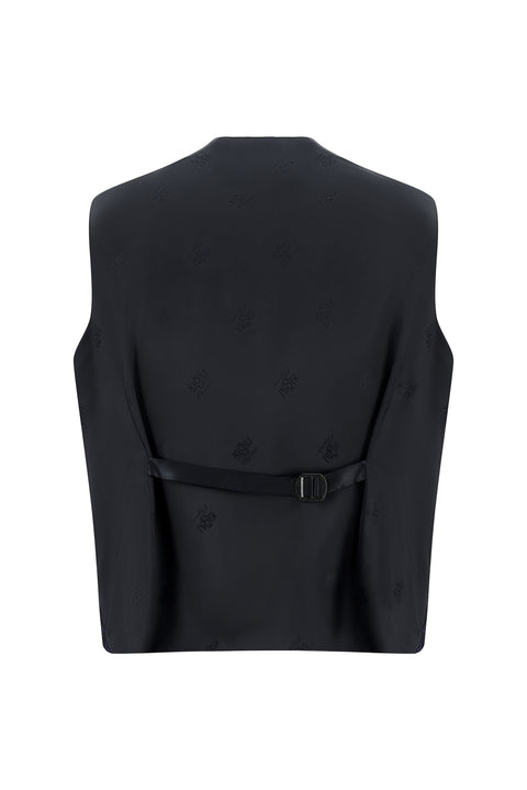 Blue 7 Drop Slim Fit Narrow Cut Shawl Collar Vest Tuxedo & Groom Suit