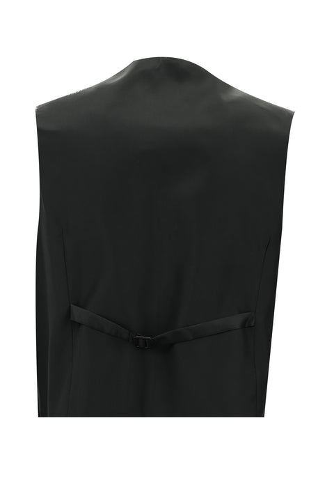Black 7 Drop Slim Fit Narrow Cut Shawl Collar Vest Tuxedo & Groom Suit