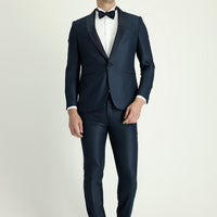 Dark Green 7 Drop Slim Fit Narrow Cut Shawl Collar Tuxedo & Groom Suit
