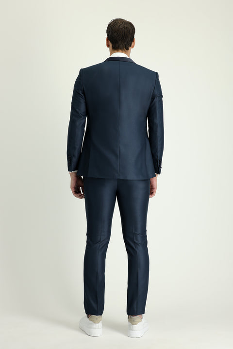 Dark Green 7 Drop Slim Fit Narrow Cut Shawl Collar Tuxedo & Groom Suit