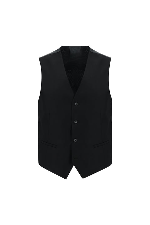 Dark Anthracite 7 Drop Slim Fit Narrow Cut Suit with Vest