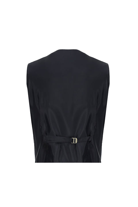 Light Navy Blue 6 Drop Regular Fit Standard Cut Suit with Vest