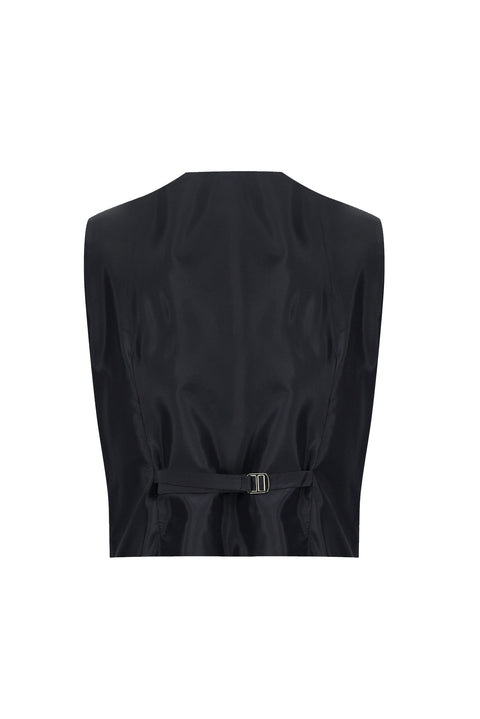 Dark Navy 6 Drop Regular Fit Standard Cut Suit with Vest