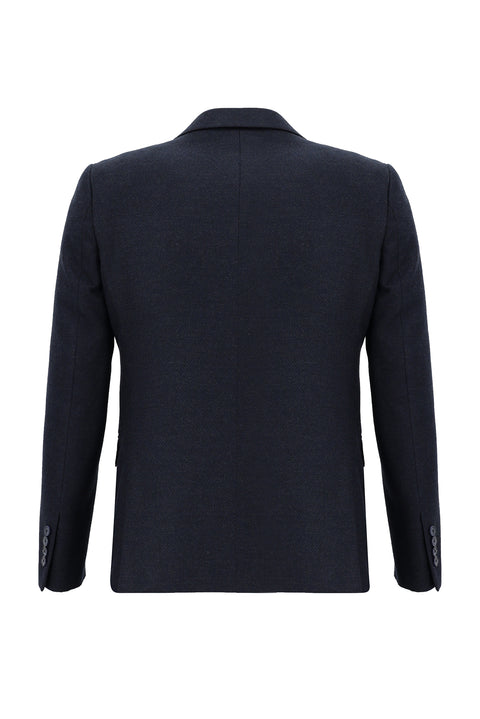 Dark Navy 7 Drop Slim Fit Narrow Cut Suit with Vest
