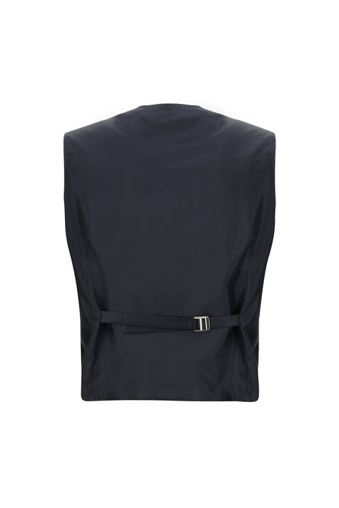 Dark Navy 7 Drop Slim Fit Narrow Cut Suit with Vest
