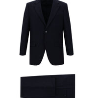 Dark Navy 7 Drop Slim Fit Eyelet Suit