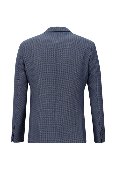 Medium Navy 7 Drop Slim Fit Suit with Elasticated Waist and Drawstring, Combination Vest