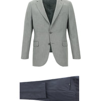 Medium Grey 7 Drop Slim Fit Narrow Cut Combination Suit