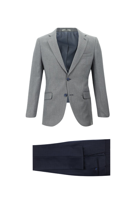 Dark Blue 6 Drop Regular Fit Standard Cut Combination Suit
