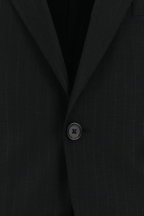 Black 7 Drop Slim Fit Patterned Suit