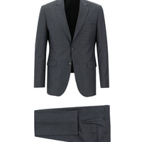 Medium Anthracite 7 Drop Slim Fit Patterned Suit