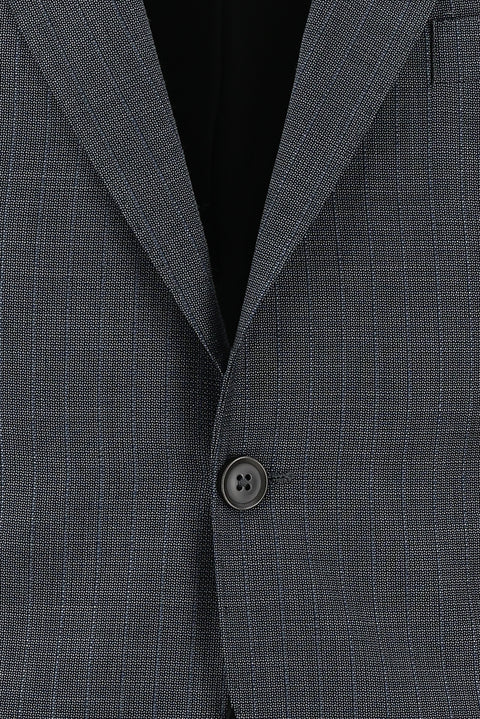 Medium Anthracite 7 Drop Slim Fit Patterned Suit