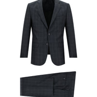 Dark Anthracite 6 Drop Regular Fit Standard Cut Plaid Suit