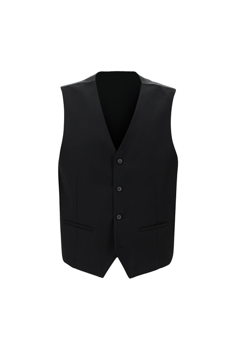 Dark Gray 7 Drop Slim Fit Narrow Cut Suit with Vest