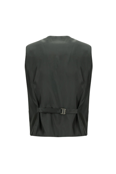 Light Gray 7 Drop Slim Fit Narrow Cut Suit with Vest