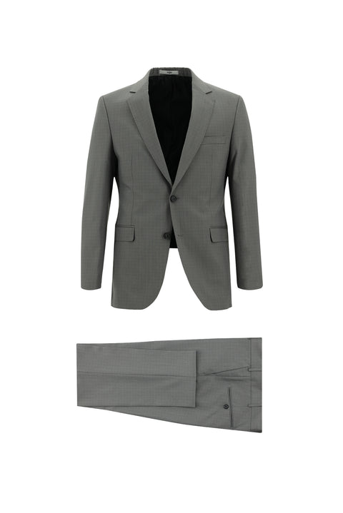 Light Mink 7 Drop Slim Fit Patterned Suit