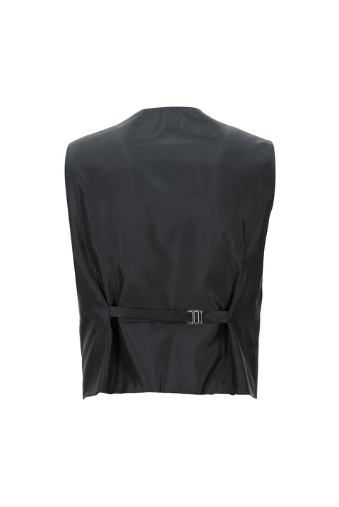 Black 7 Drop Slim Fit Narrow Cut Suit with Vest