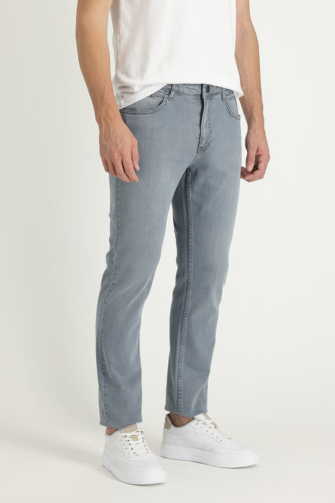 Light Blue Slim Fit Stretch Denim Jeans