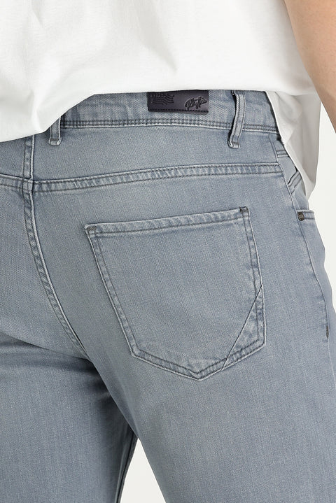 Light Blue Slim Fit Stretch Denim Jeans