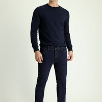 Dark Navy Slim Fit Stretch Denim Pants