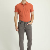 Medium Gray Slim Fit Stretch Denim Pants