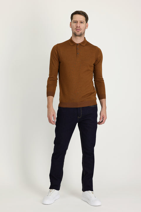 Dark Navy Slim Fit Stretch Denim Pants