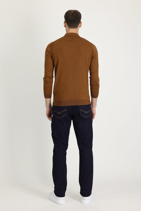 Dark Navy Slim Fit Stretch Denim Pants