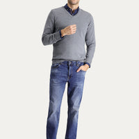 Dark Blue Super Slim Fit Extra Narrow Cut Lycra Denim Trousers