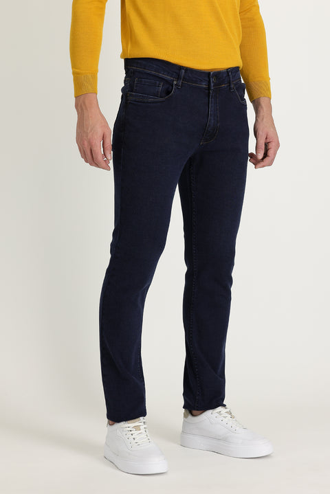 Dark Navy Super Slim Fit Extra Narrow Cut Lycra Denim Jeans
