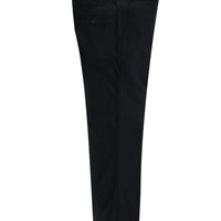 Black 4-Drop Relaxed Fit Classic Fabric Trousers