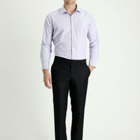 Black 4-Drop Relaxed Fit Classic Fabric Trousers