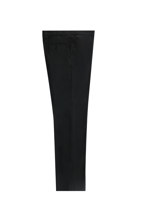 Black 7 Drop Slim Fit Classic Fabric Trousers