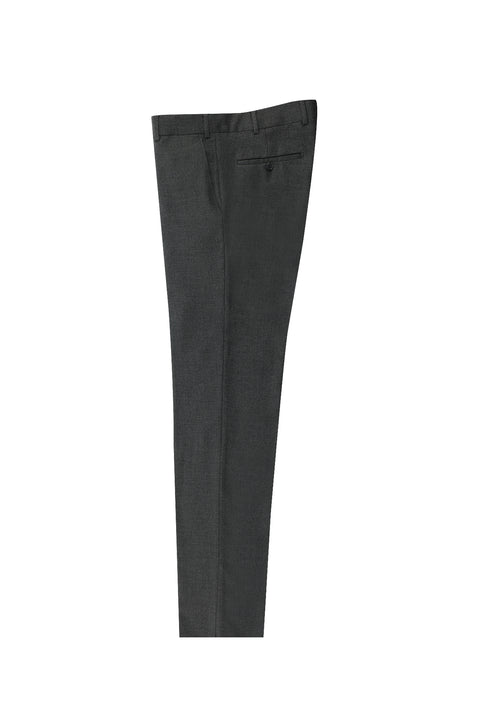 Medium Anthracite 4 Drop Relaxed Fit Lycra Classic Fabric Trousers
