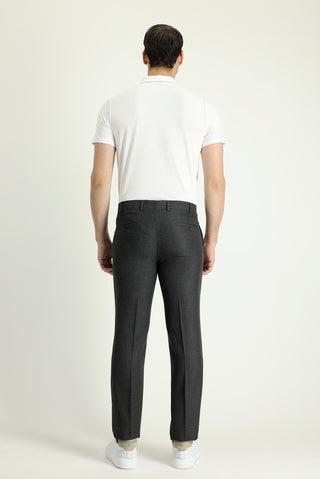  Orta Antrasit 7 Drop Slim Fit Dar Kesim Likralı Klasik Kumaş Pantolon